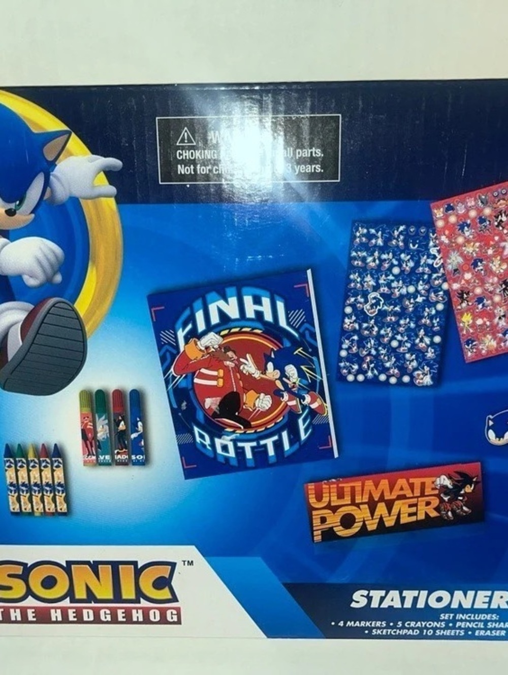 Sonic the Hedgehog Stationery Set NWT